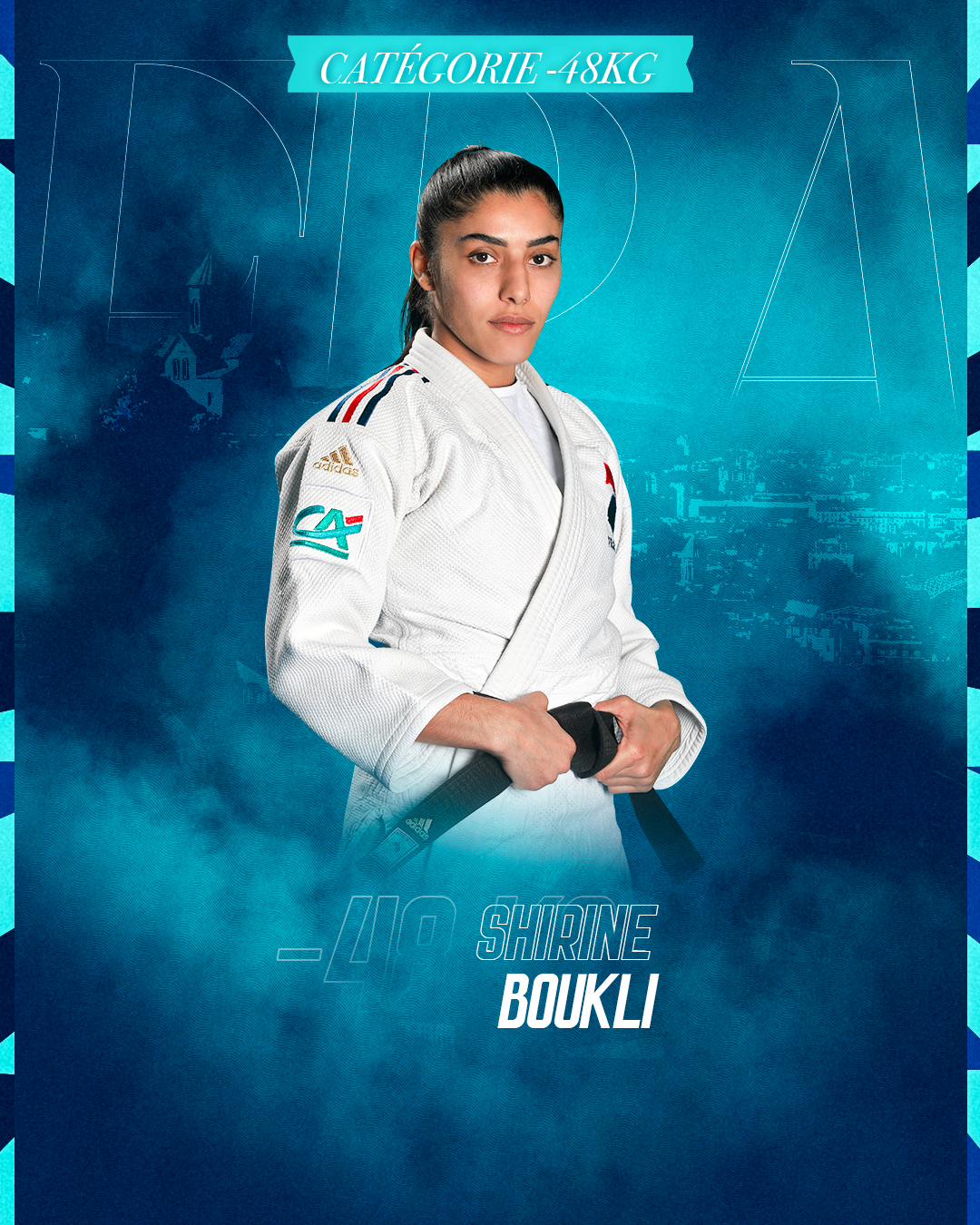Shirine Boukli judokate française catégorie -48 kg - sélection Championnats d'Europe de Judo 2026 Tbilissi