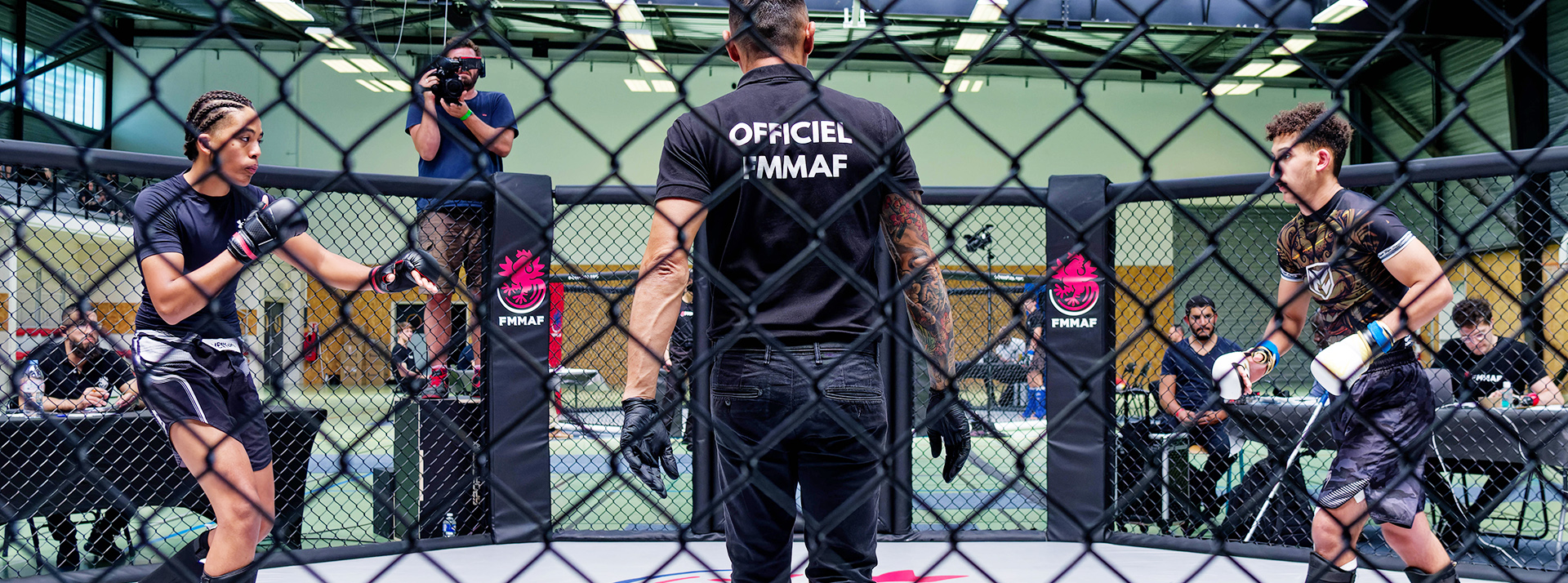 Combat officiel FMMAF en cage - competition MMA France