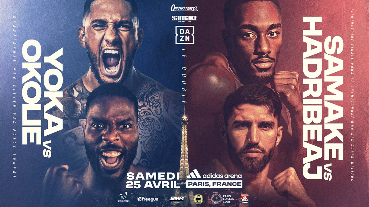Yoka vs Okolie, Samake vs Hadribeaj : la nuit de boxe de la décennie à l'Adidas Arena