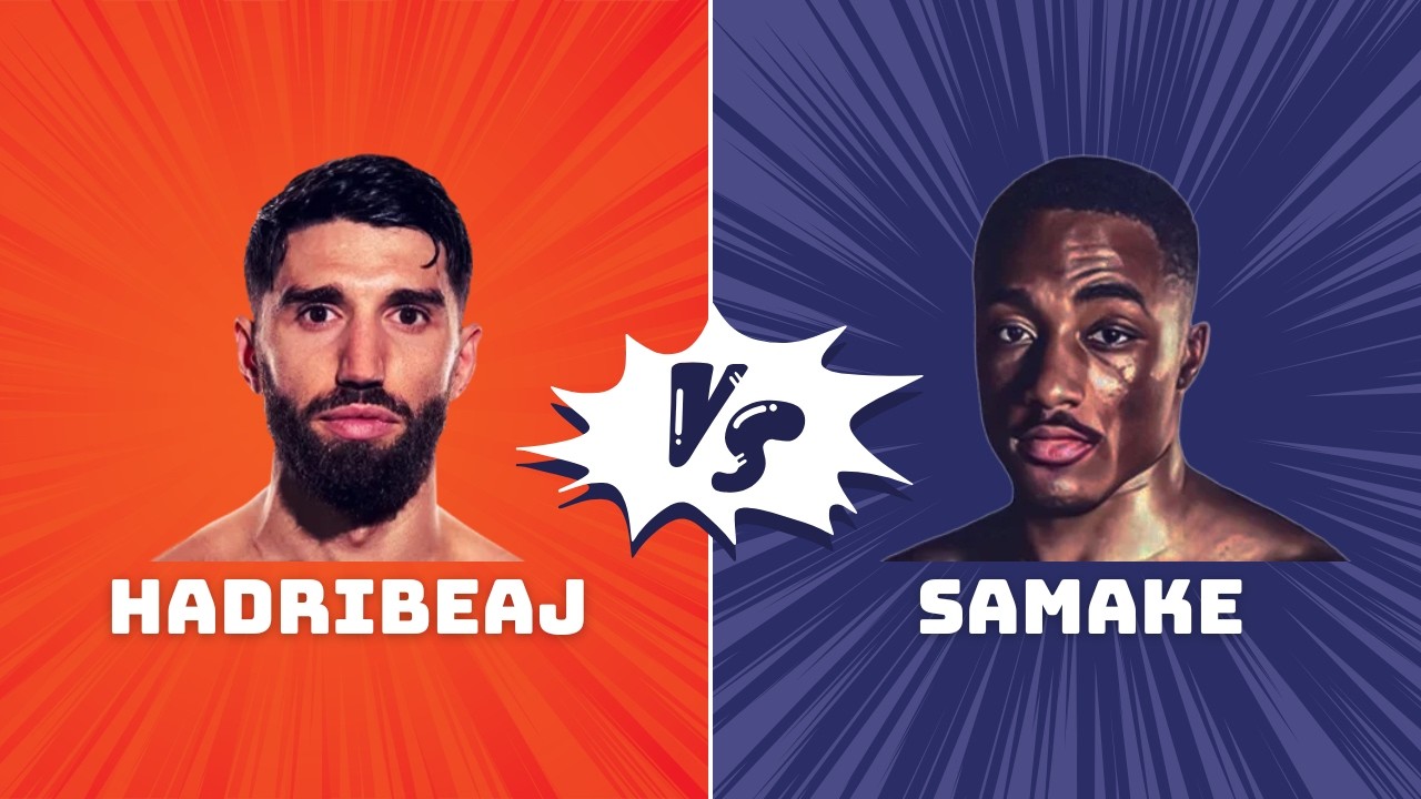 Affiche officielle Bakary Samaké vs Ermal Hadribeaj combat boxe 2026