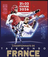 Taekwondo competition en France - combat kyorugi avec protections PSS