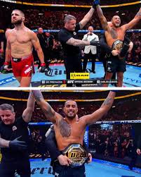 Carlos Ulberg et Jiri Prochazka - résultats UFC 327 titre poids mi-lourds - victoire d'Ulberg
